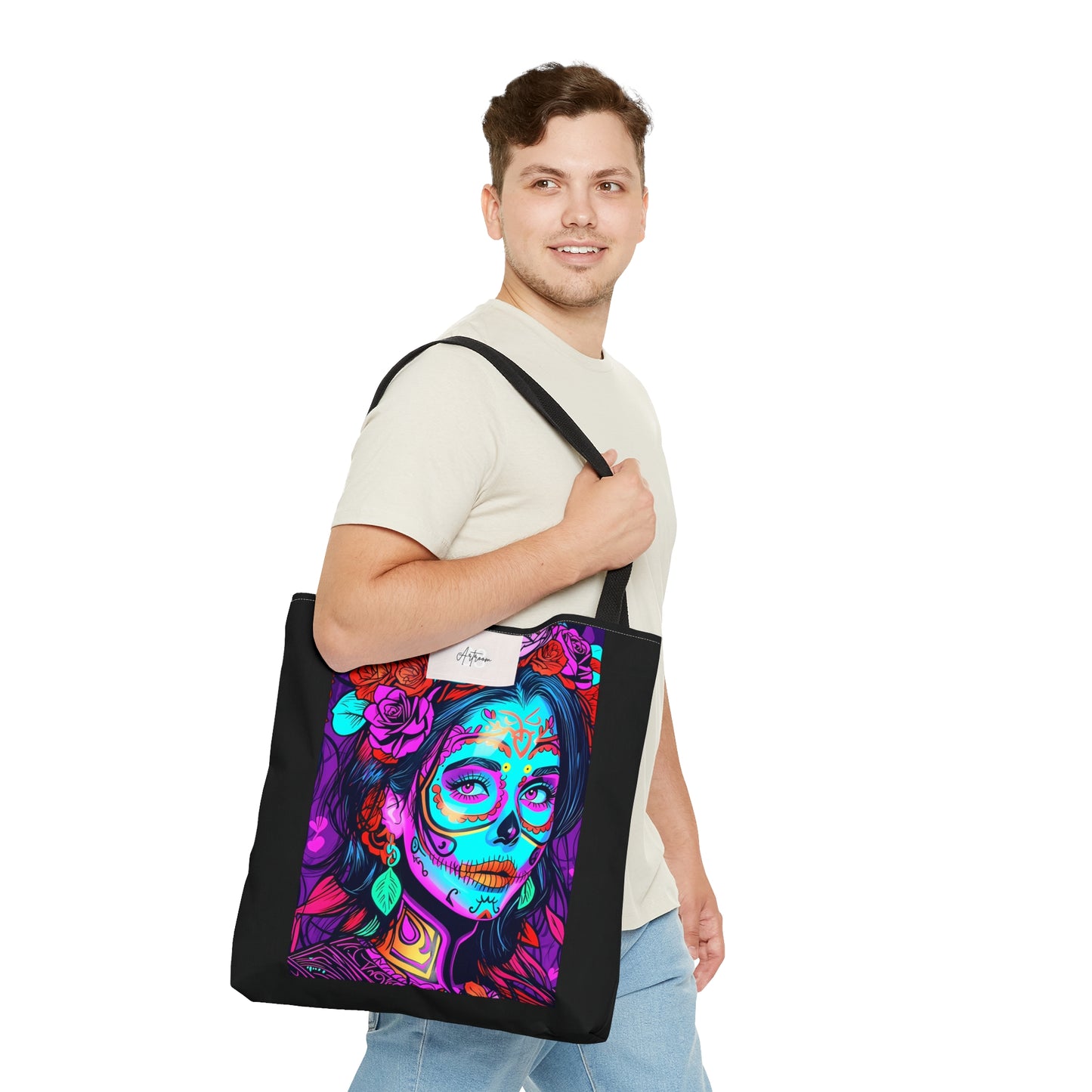 Vibrant Day of the Dead Tote Bag: Celebrate Life in Style