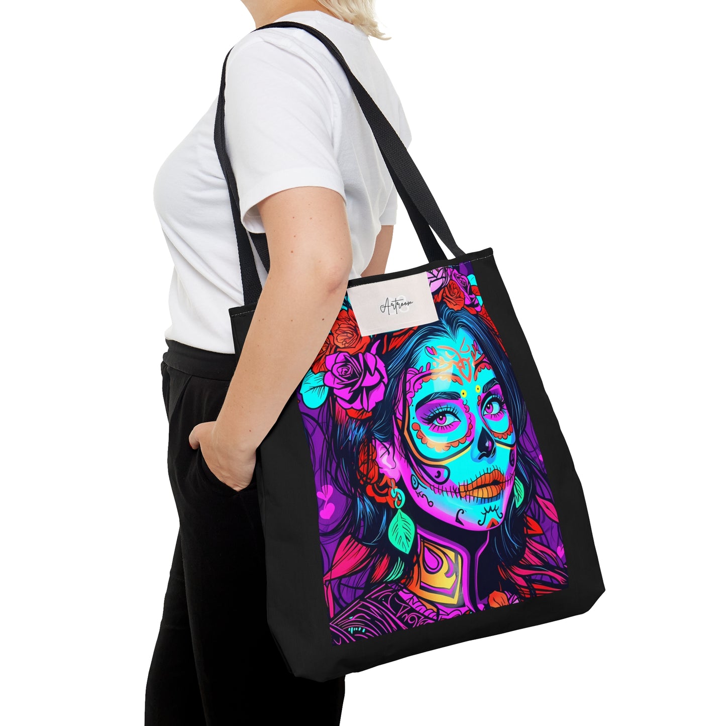 Vibrant Day of the Dead Tote Bag: Celebrate Life in Style