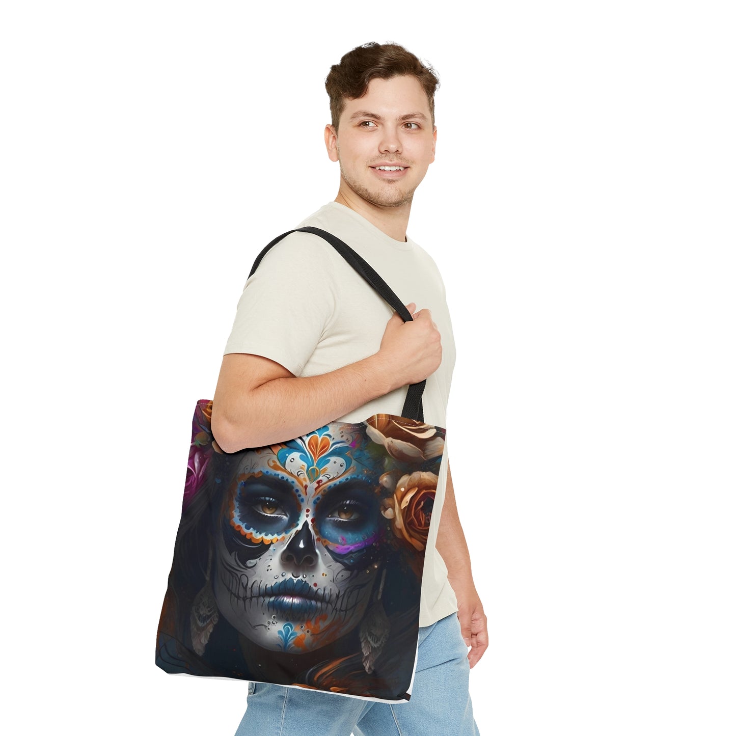 Beautiful day of the dead tote bag