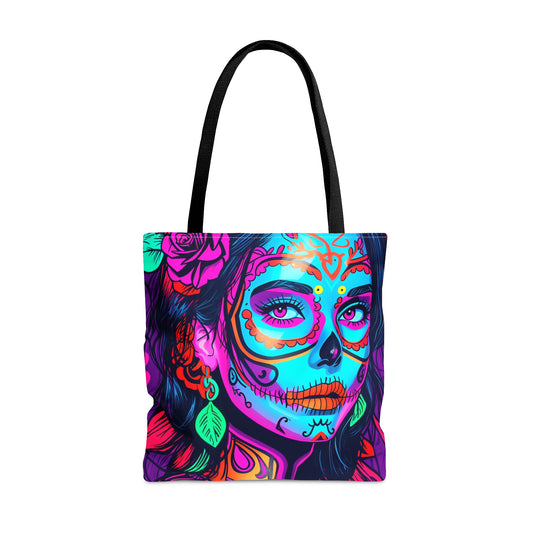 Vibrant Day of the Dead Tote Bag: Celebrate Life in Style