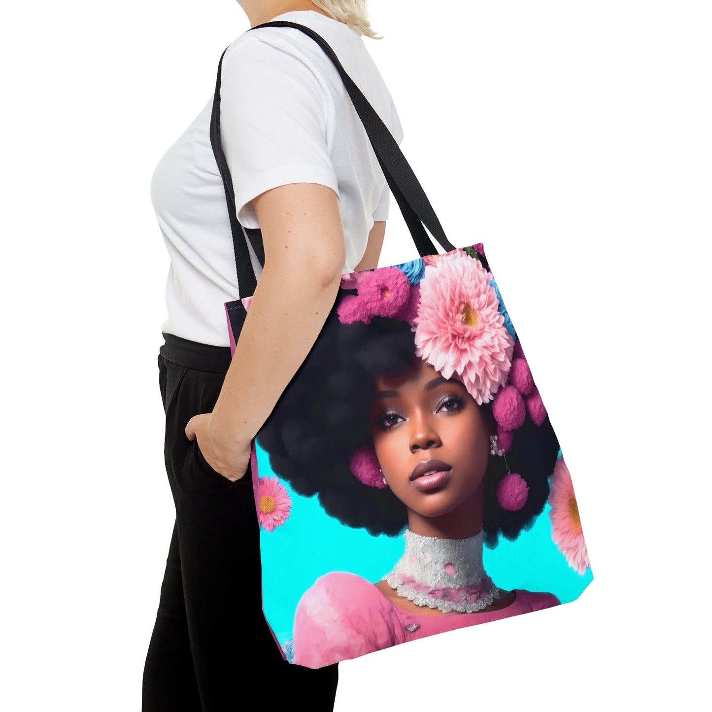 Floral Elegance: Elevate Your Style with Our Beautiful Woman Tote Bag