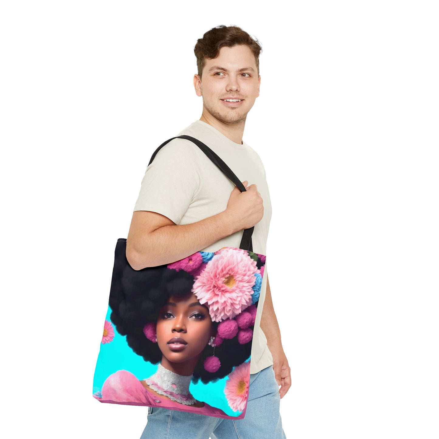 Floral Elegance: Elevate Your Style with Our Beautiful Woman Tote Bag