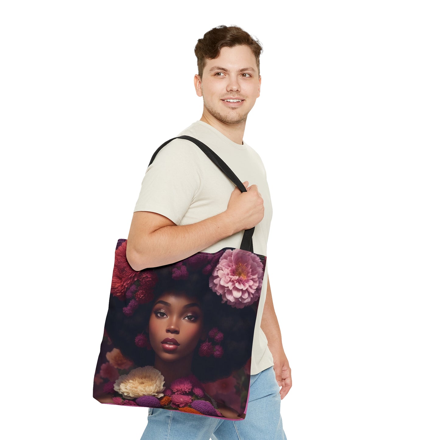 Floral Elegance: Elevate Your Style with Our Beautiful Woman Tote Bag