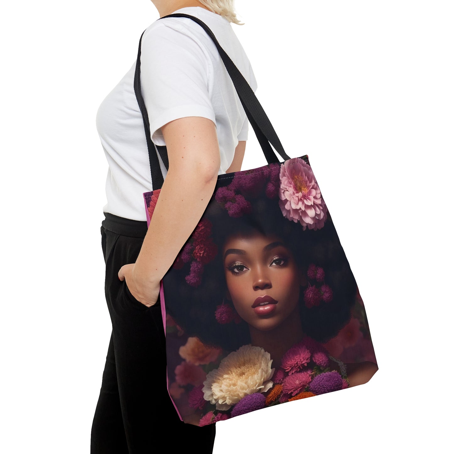 Floral Elegance: Elevate Your Style with Our Beautiful Woman Tote Bag